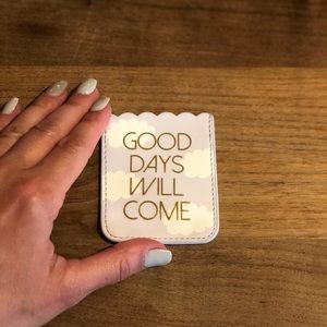 Stick on, phone card holder